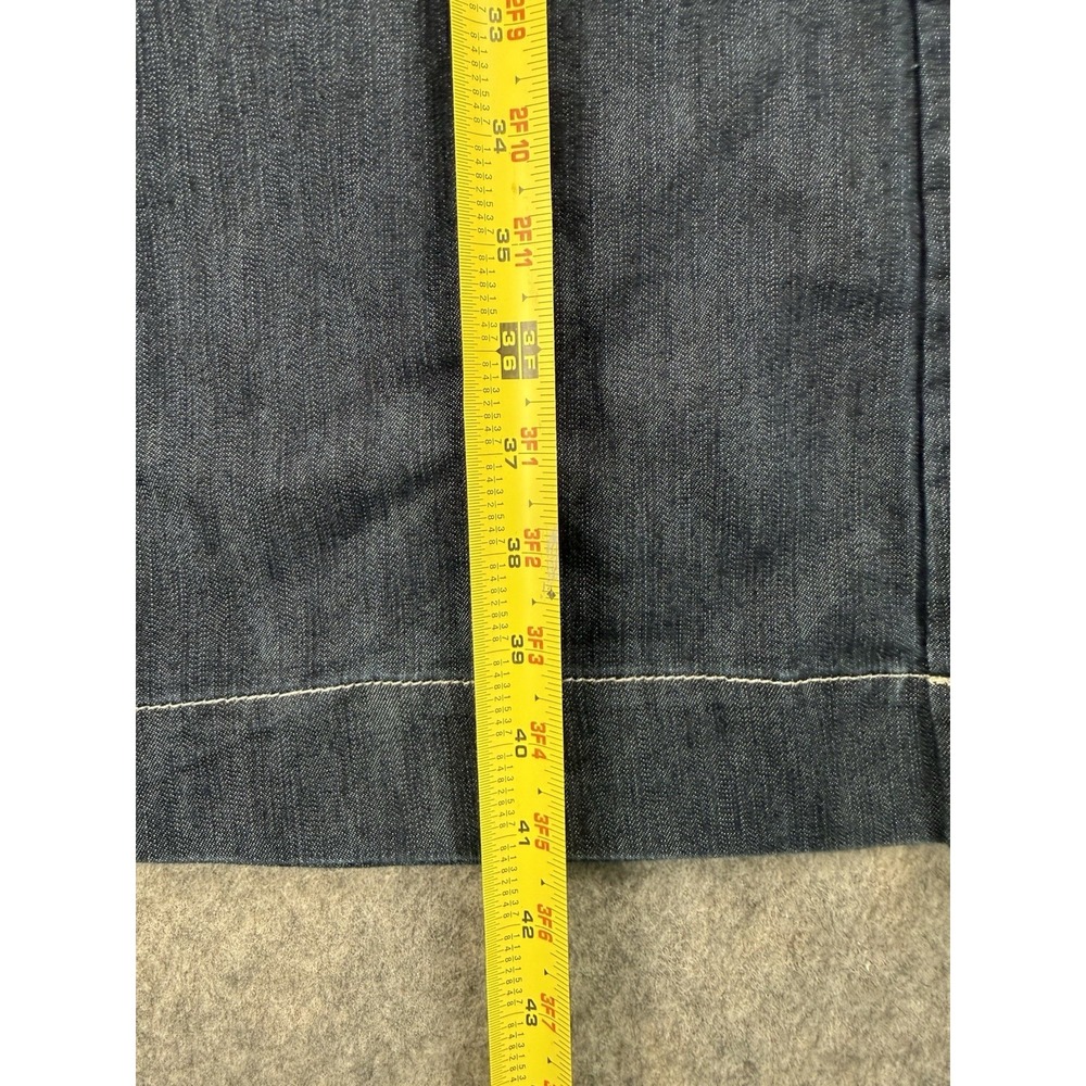 Z Cavaricci Wide Leg Jeans Womens Dark Wash Y2K Vintage Size 30 - Picture 3 of 9
